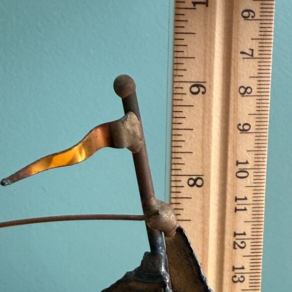 Mario Jason Originals Brass Sailboat Sculpture On Stone Base w Tags - Picture 7 of 14